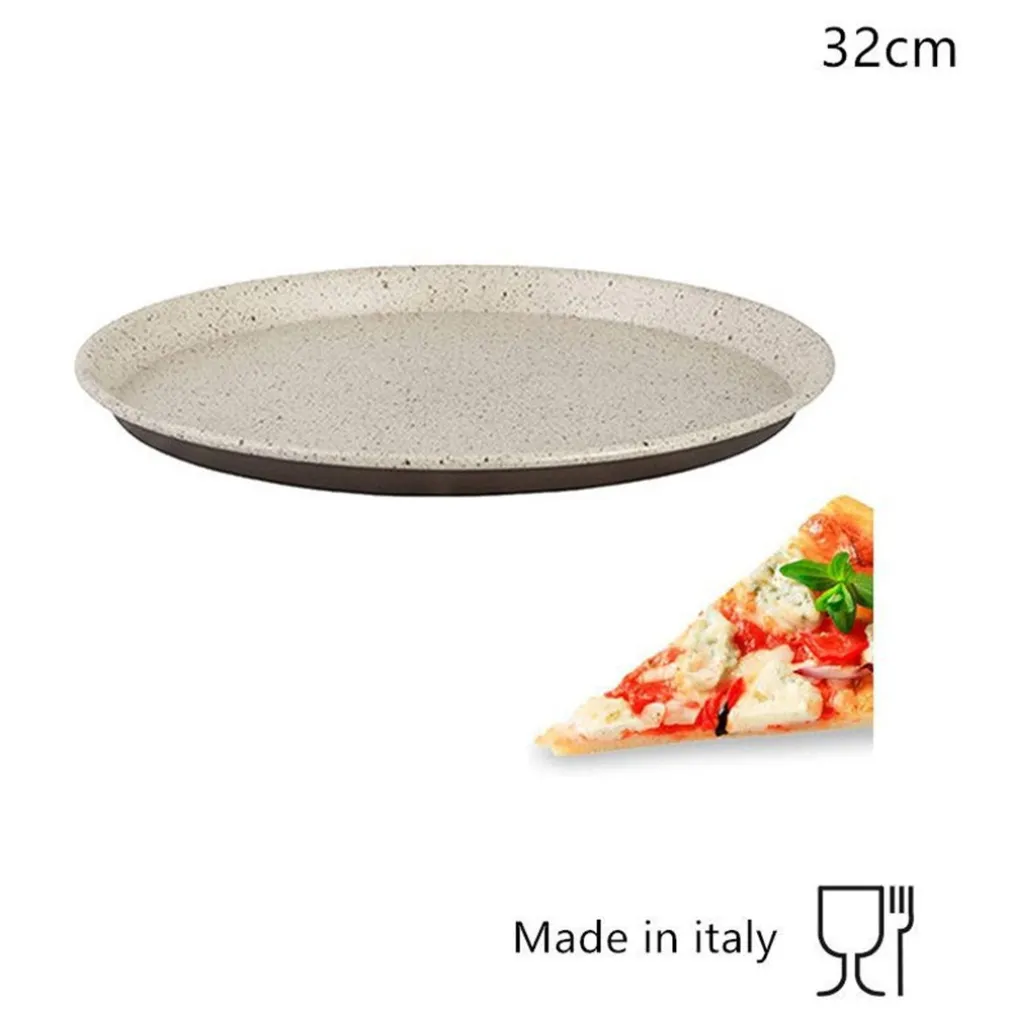 TORTIERA BORDATA BASSA PER PIZZA FORNO ROTONDA ANTIADERENTE 32CM RUSTIC CUCINA 367320