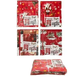 TOVAGLIA COPRITAVOLO NATALE PLASTIFICATA ANTIMACCHIA VARIE FANTASIE MIS. 120*160