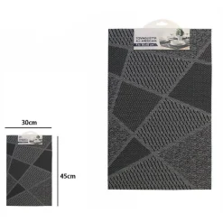 TOVAGLIETTA ALL'AMERICANA TOVAGLIETTE PER COLAZIONE CUCINA 30X45 CM GRIGIA 72294