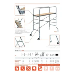TRABATTELLO ZINCATO MEDIO GIERRE ALTEZZA MASSIMA 3,97 M FZ010 MEDIO