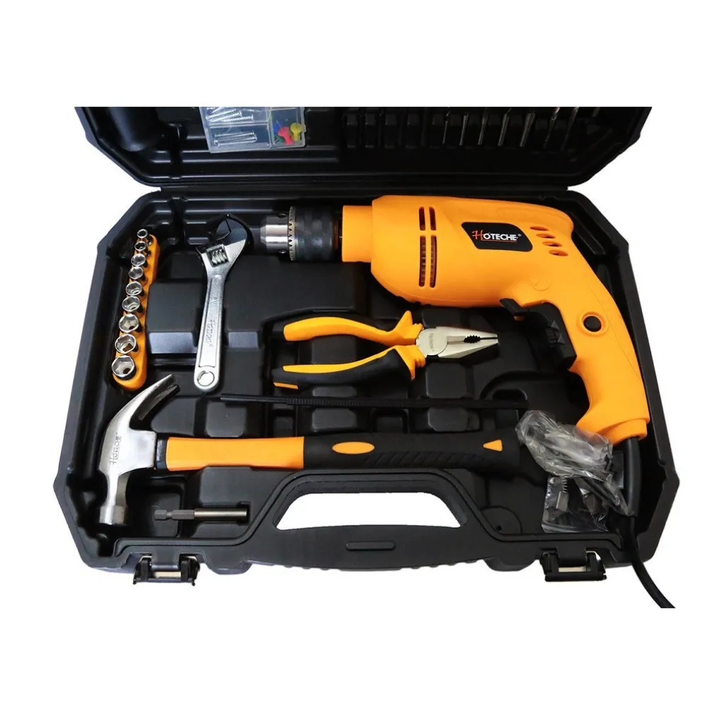 TRAPANO A PERCUSSIONE 600W CON VALIGIA 101 ACCESSORI MANDRINO 13MM 0-2700MIN RPM