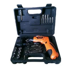 TRAPANO AVVITATORE 4.8 VOLT 45pz CON INNESTI ACCESSORI CONVERTIBILE IN VERTICALE