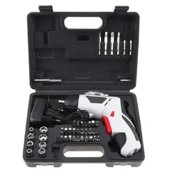 TRAPANO AVVITATORE A BATTERIA AL LITIO IN VALIGETTA 4,8V 48 PZ SNODABILE LED 48P