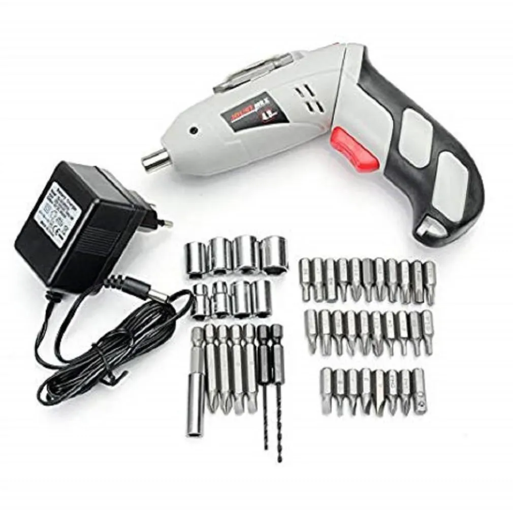 TRAPANO AVVITATORE A BATTERIA AL LITIO IN VALIGETTA 4,8V 48 PZ SNODABILE LED 48P