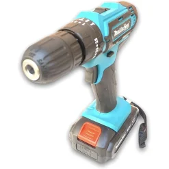 TRAPANO AVVITATORE A BATTERIA A PERCUSSIONE DA 48V MANDRINO AUTOSERRANTE LUCE LED