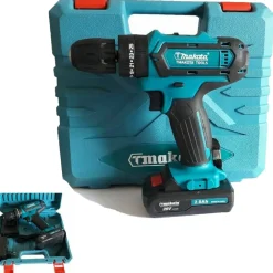 TRAPANO AVVITATORE A BATTERIA LITIO A PERCUSSIONE 26V DOPPIA BATTERIA + VALIGIA