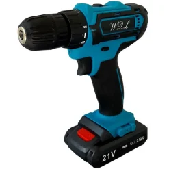TRAPANO AVVITATORE CORDLESS A BATTERIA LITIO 21V DOPPIA BATTERIA + VALIGIA 02036