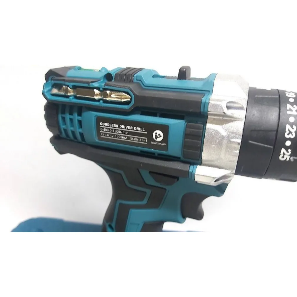 TRAPANO AVVITATORE DOPPIA BATTERIA A LITIO 36 V MAX + VALIGETTA 26 ACCESSORI LLD