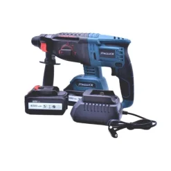 TRAPANO SCALPELLATORE DOPPIA BATTERIA MARTELLO DEMOLITORE SDS PLUS 4AH 88V