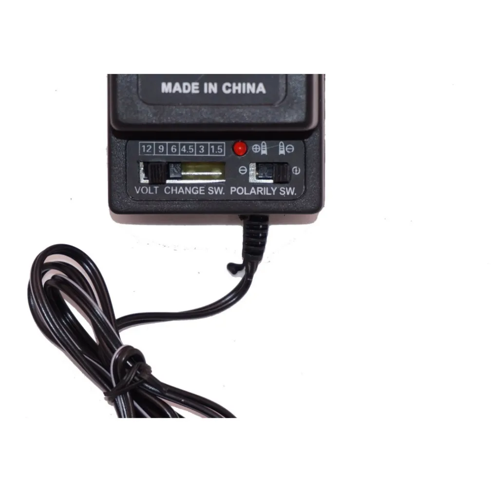 TRASFORMATORE ALIMENTATORE CORRENTE UNIVERSALE 500mA DA 1.5V A 12V AC DC