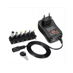 TRASFORMATORE ALIMENTATORE UNIVERSALE 500mA 5 A 12V 8 ADATTATORI POTENZA 45W USB