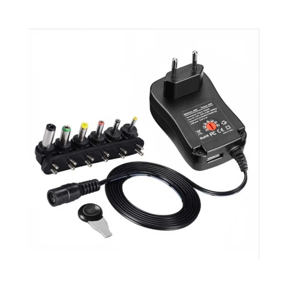 TRASFORMATORE ALIMENTATORE UNIVERSALE 500mA 5 A 12V 8 ADATTATORI POTENZA 45W USB