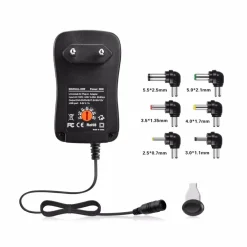 TRASFORMATORE ALIMENTATORE UNIVERSALE 500mA 5 A 12V 8 ADATTATORI POTENZA 45W USB