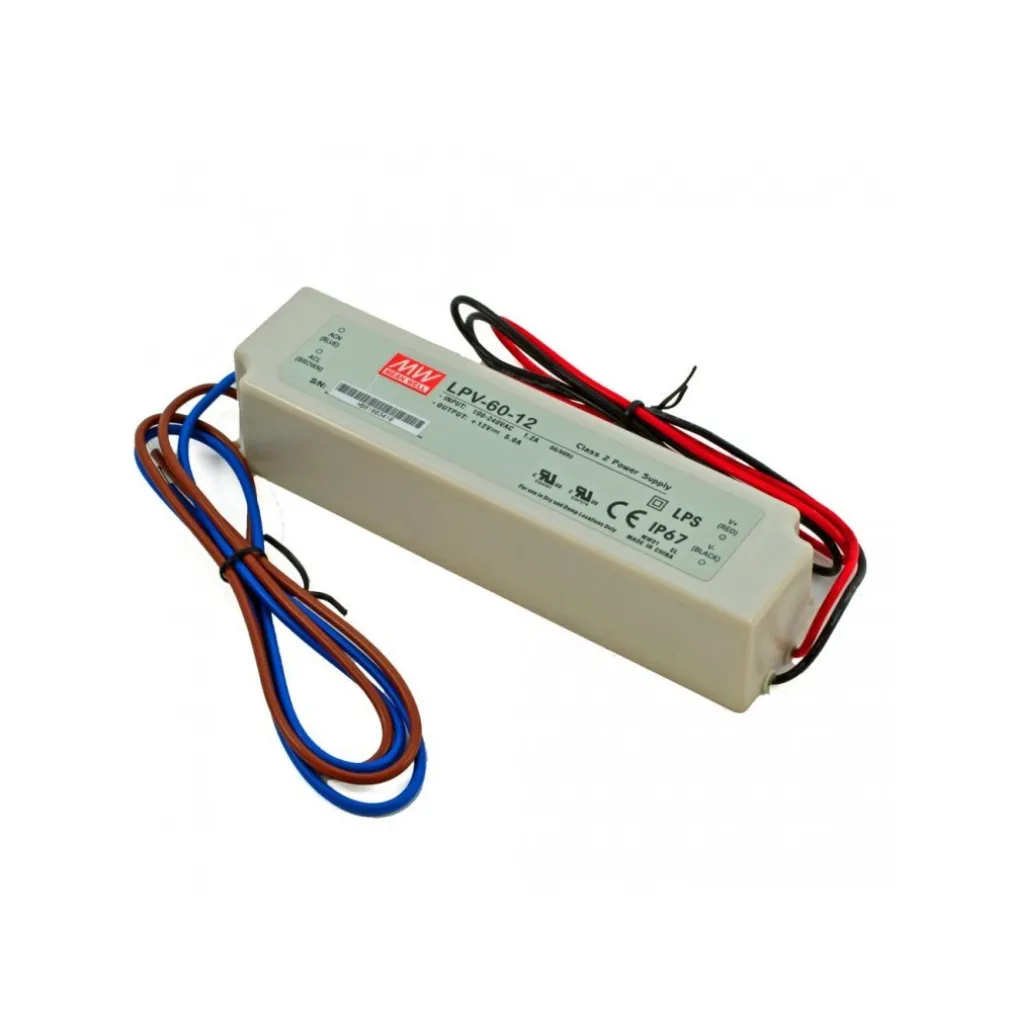 TRASFORMATORE DRIVER ALIMENTATORE PER STRISCE STRIP LED FARETTI 60 W WATT