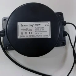 TRASFORMATORE IMPERMEABILE IP68 12V 200W 17A 50/60hz CORRENTE PISCINA LUCE ACQUA