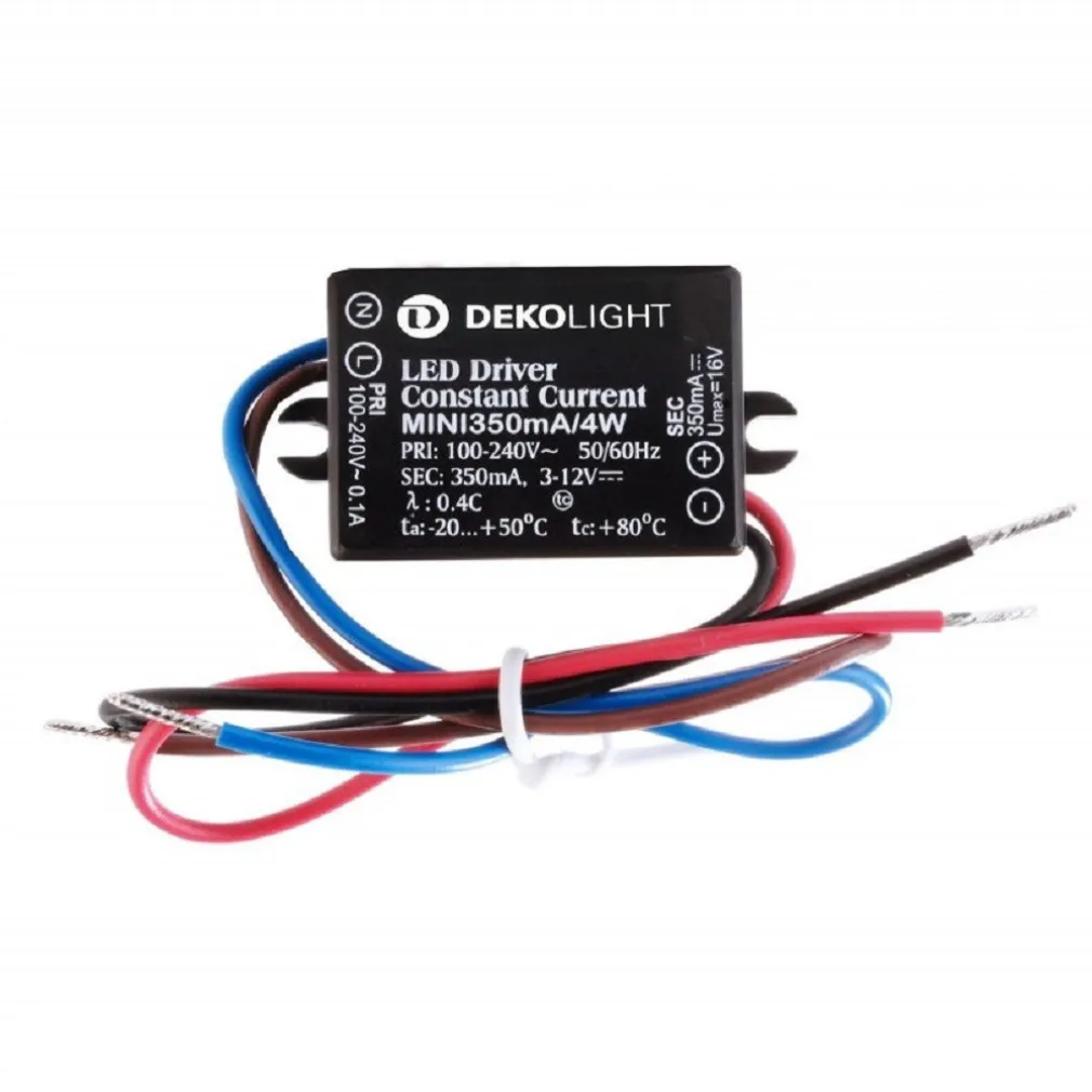 TRASFORMATORE LED DRIVER MINI ALIMENTATORE IP65 LUCI STRISCE LED 4W 3V-12V 350MA