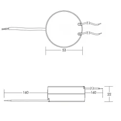 TRASFORMATORE LED DRIVER MINI ALIMENTATORE LUCI STRISCE 8 WATT 6V-12V 700MA 230V
