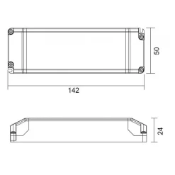 TRASFORMATORE LED DRIVER ALIMENTATORE SLIM 30W 9-28V 1050MA LAMPADE STRISCE 230V