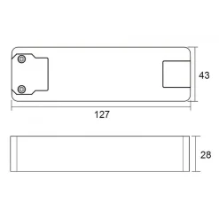 TRASFORMATORE LED DRIVER ALIMENTATORE SLIM 40W 40-80V 500MA LAMPADE STRISCE 230V