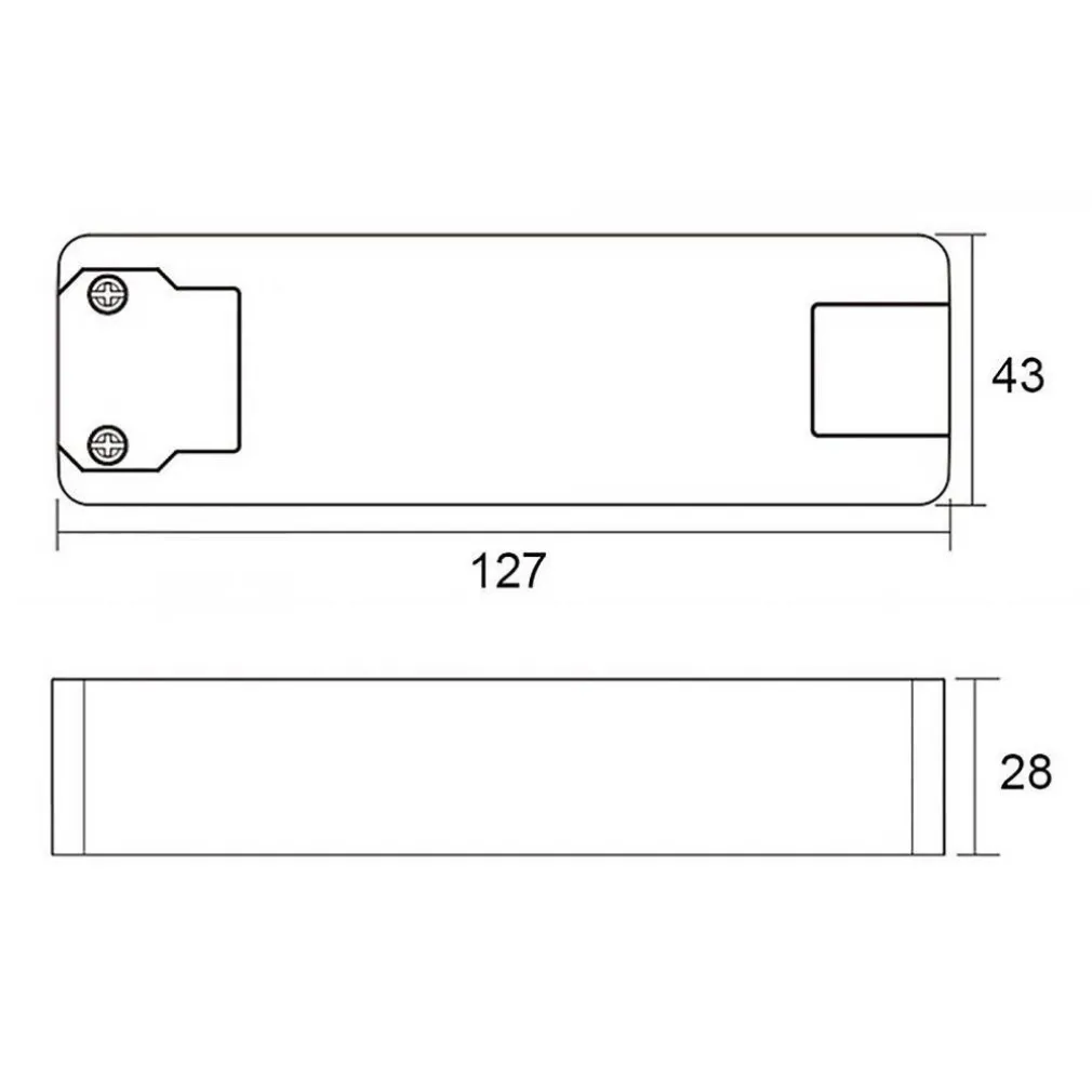 TRASFORMATORE LED DRIVER ALIMENTATORE SLIM 40W 19-38V 1050MA LAMPADE STRISCE 230V