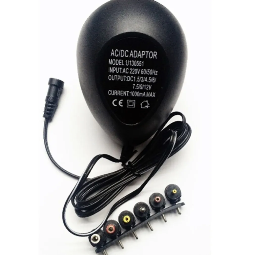 TRASFORMATORE TND ALIMENTATORE UNIVERSALE 1000mA DA 1.5V A 12V AC DC ADATTATORI