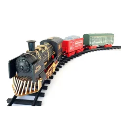 TRENINO ELETTRICO CON LUCI E SUONI SOTTO ALBERO DI NATALE DIAMETRO Ø 78CM 90127