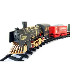 TRENINO ELETTRICO CON LUCI E SUONI SOTTO ALBERO DI NATALE DIAMETRO Ø 78CM 90127