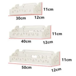 TRIS MENSOLE DA PARETE SCRITTA LOVE CON MOTIVI INTAGLIATI DECORATIVI CASA SOGGIORNO CAMERA