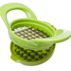 TRITA SMINUZZA AGLIO FRUTTA E VERDURA GARLIC CHOPPER SLICE DICE CON LAME ACCIAIO