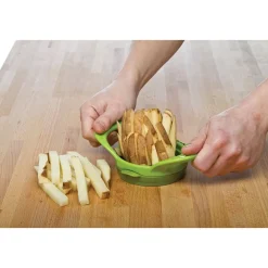 TRITA SMINUZZA AGLIO FRUTTA E VERDURA GARLIC CHOPPER SLICE DICE CON LAME ACCIAIO