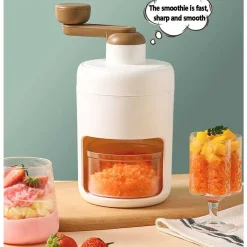 TRITAGHIACCIO MANUALE A MANOVELLA FACILE DA USARE MACCHINA GHIACCIO TRITATO GRANITA CASA