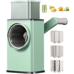 TRITAVERDURE GRATTUGIA A MANOVELLA AFFETTATRICI PER LA CASA MANDOLINE IN ACCIAIO