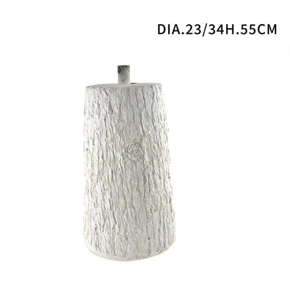 TRONCO COLORE BIANCO BASE SUPPORTO PER ALBERO DI NATALE EFFETTO LEGNO DIAM.23