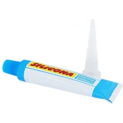 TUBETTO MINI CARTUCCIA COLLA SILICONE SIGILLANTE BIANCA BIANCO UNIVERSALE 30 ML