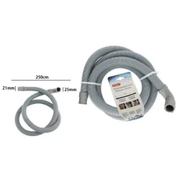 TUBO DI SCARICO UNIVERSALE PER LAVATRICE LAVASTOVIGLIE DA 250 CM CORRUGATO 59055