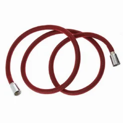 TUBO DOCCIA FLESSIBILE 1.5 MT ROSSO 150 CM LACCIO BAGNO PER DOCCETTA BOX 87281