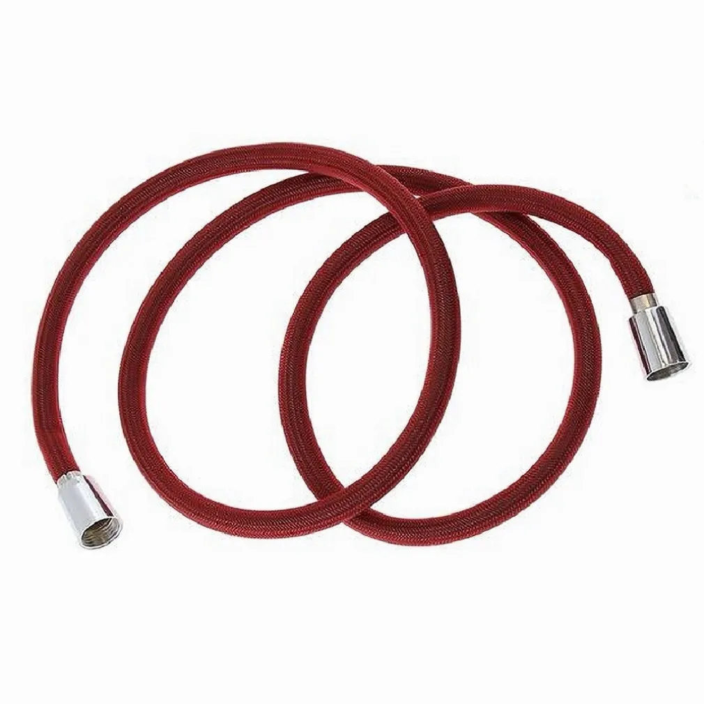 TUBO DOCCIA FLESSIBILE 1.5 MT ROSSO 150 CM LACCIO BAGNO PER DOCCETTA BOX 87281