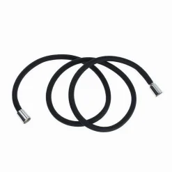 TUBO DOCCIA FLESSIBILE 1.8METRI NERO OPACO 180CM BAGNO LACCIO DOCCETTA BOX 87288