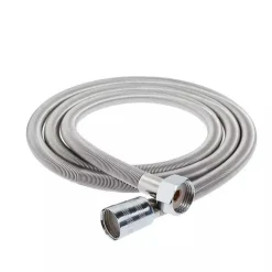 TUBO FLESSIBILE DOCCIA SOFFIONE DOCCINO VASCA BAGNO 1.8MT ANTIPIEGA ACCIAIO CROMATO 69228