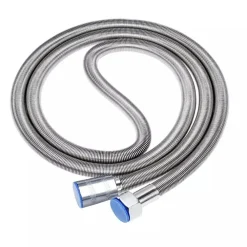 TUBO FLESSIBILE DOCCIA SOFFIONE DOCCINO VASCA BAGNO 1.8MT ANTIPIEGA ACCIAIO CROMATO 69228