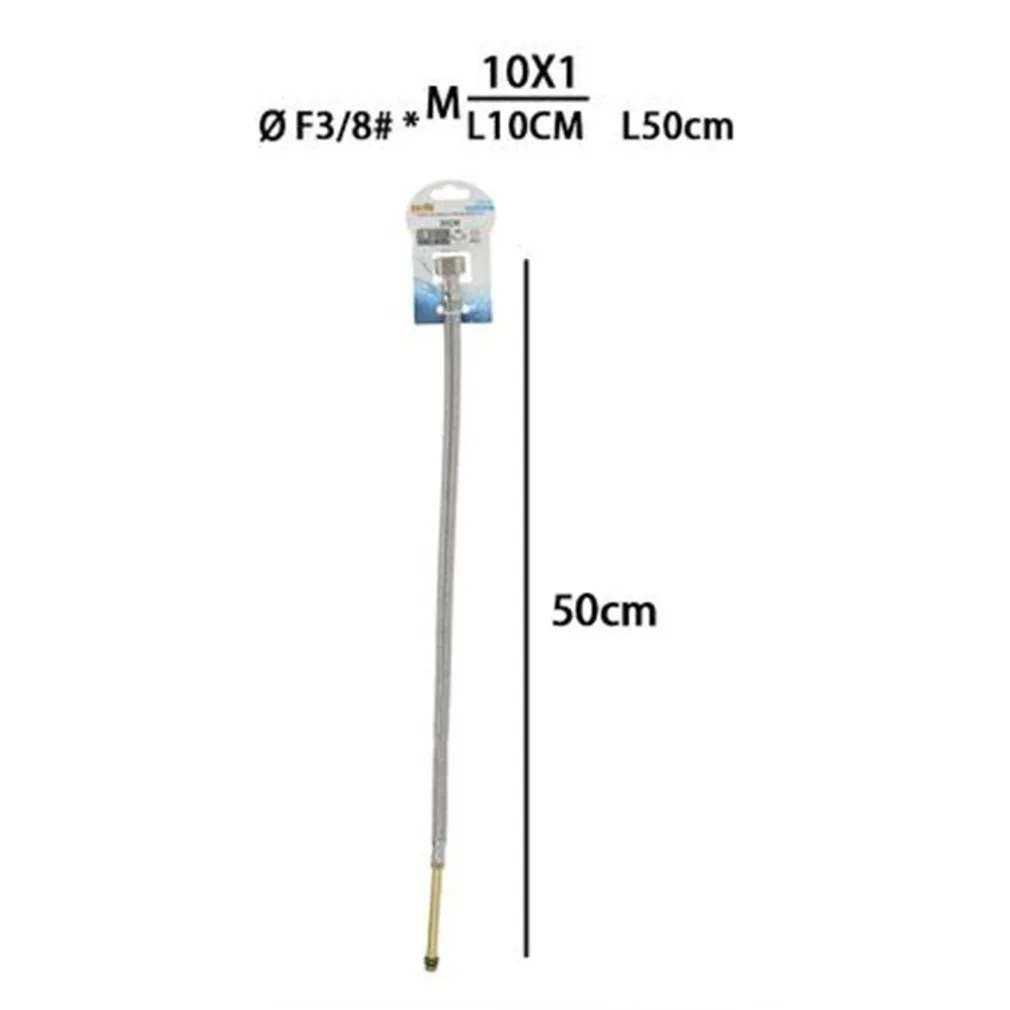 TUBO FLESSIBILE FLESSIBILI RUBINETTO MISCELATORE ACQUA 50 CM F 3/8 X M10/1 69397