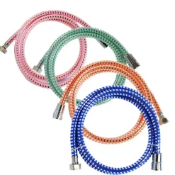 TUBO FLESSIBILE PER DOCCIA DA 1,5 MT LACCIO IN PVC COLORATO CABINA DOCCIA