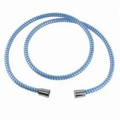 TUBO LACCIO FLESSIBILE DOCCIA RICAMBIO 1,8 MT LACCIO PVC RIVESTIMENTO BLU 87297