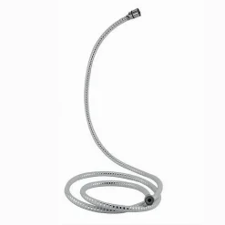 TUBO LACCIO FLESSIBILE DOCCIA BIFLEX CROMO BIANCO UNIVERSALE LUNGHEZZA 2MT 69226