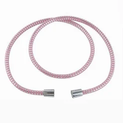 TUBO LACCIO FLESSIBILE DOCCIA RICAMBIO 1,8 MT LACCIO PVC RIVESTIMENTO ROSA 87294