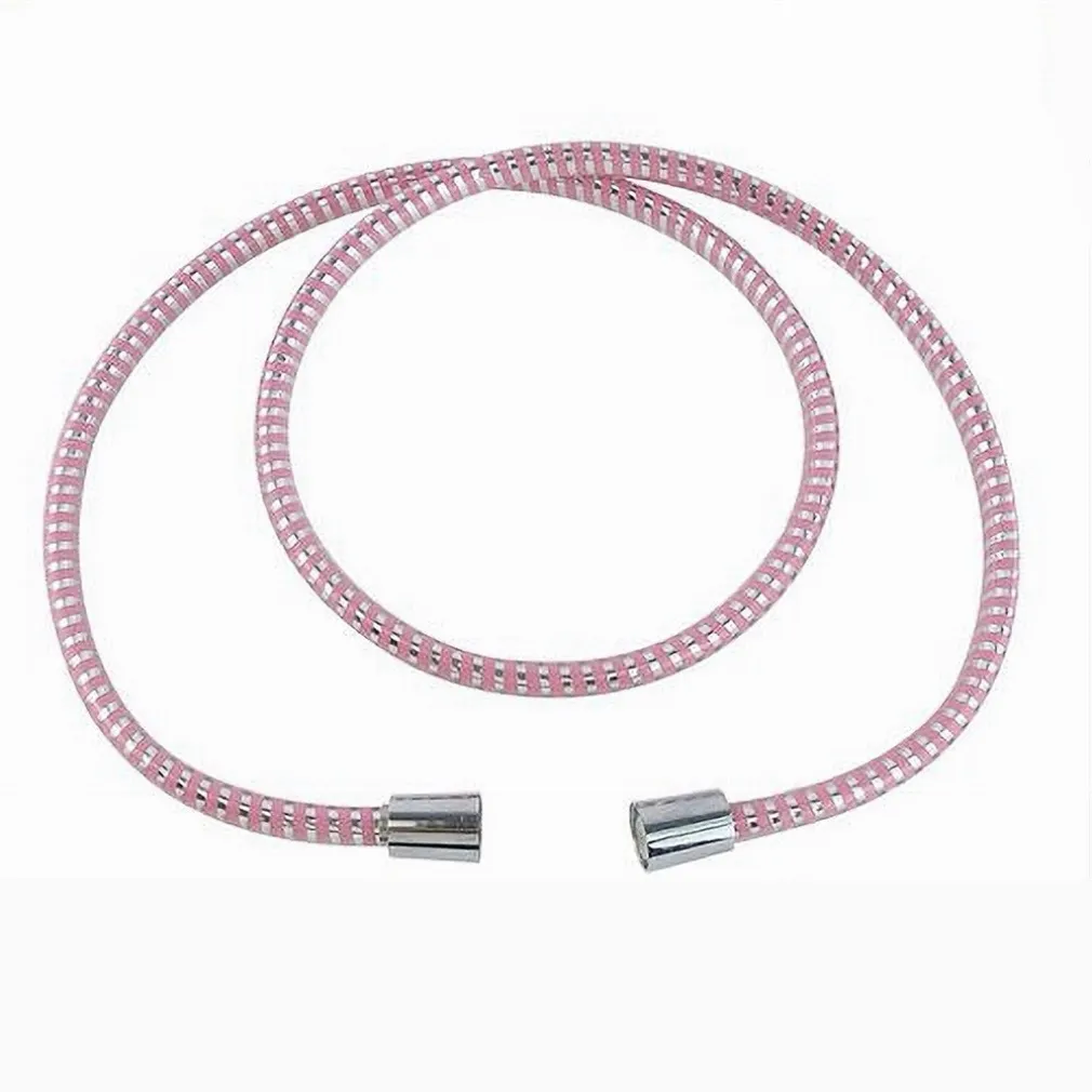 TUBO LACCIO FLESSIBILE DOCCIA RICAMBIO 1,8 MT LACCIO PVC RIVESTIMENTO ROSA 87294