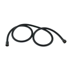 TUBO LACCIO FLESSIBILE DOCCIA DOCCETTA VASCA BAGNO 1.5 MT UNIVERSALE 87135 NERO