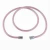 TUBO LACCIO FLESSIBILE DOCCIA 2METRI LACCIO PVC RIVESTIMENTO ROSA RICAMBIO 87295