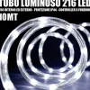 TUBO LUMINOSO 216 LED BIANCO FREDDO 10 MT 3VIE USO INTERNO/ESTERNO + CONTROLLER