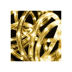 TUBO LUMINOSO 216 LED BIANCO CALDO 10 MT 3VIE USO INTERNO/ESTERNO + CONTROLLER